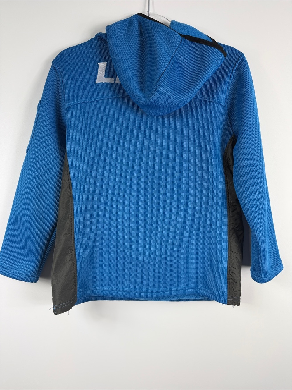 NFL Detroit Lions Fleece Quarter Zip Youth 14/16 Blue Pullover - Picture 10 of 10